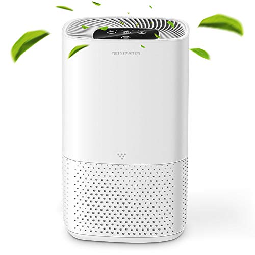 Air Purifiers for Home, Premium Desktop Air Purifier with True H13 HEPA filter for Bedroom, 3-Stage Filtration Remove 99.97% Tiny Objects, Perfect for Large Room, Bedroom, Living Room, Kitchen, Office