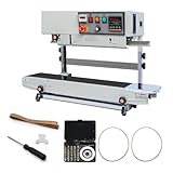 U.S. Solid Vertical Automatic Continuous Sealing Machine with Digital Temperature Control, Vertical Band Sealer for 0.02-0.8mm PVC Bag Films Stamp Coding 110V/60HZ