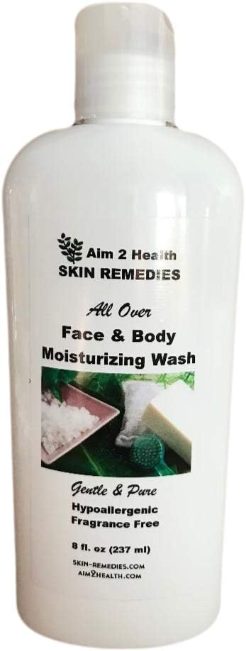 All Over Face & Body Wash Moisturizing With 5% Urea 8 oz Natural Soothing Relief