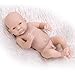 Zero Pam Unpainted Life Like Reborn Baby Dolls Kit Handmade 10" Boy Full Vinyl Silicone Reborn Doll Kit DIY with Your Kids