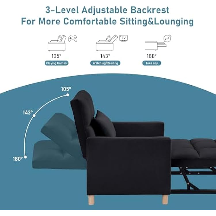 Convertible Sleeper Sofa Chair 3 in 1 Multi-Function Nepal | Ubuy