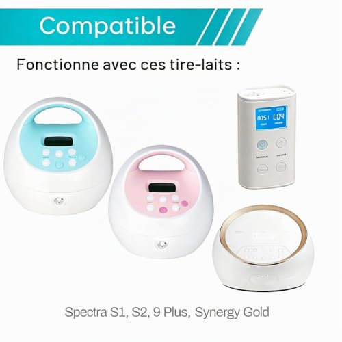 PumpMom Lot de 8 valves en bec de canard et 2 membranes en silicone pour tire-lait Spectra S2, S1 et 9 Plus, compatible avec valves Spectra et membrane en silicone – vue 2