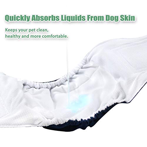 image for wegreeco Washable Male Dog Belly Band (Stylish Pattern)- Pack of 3 - W