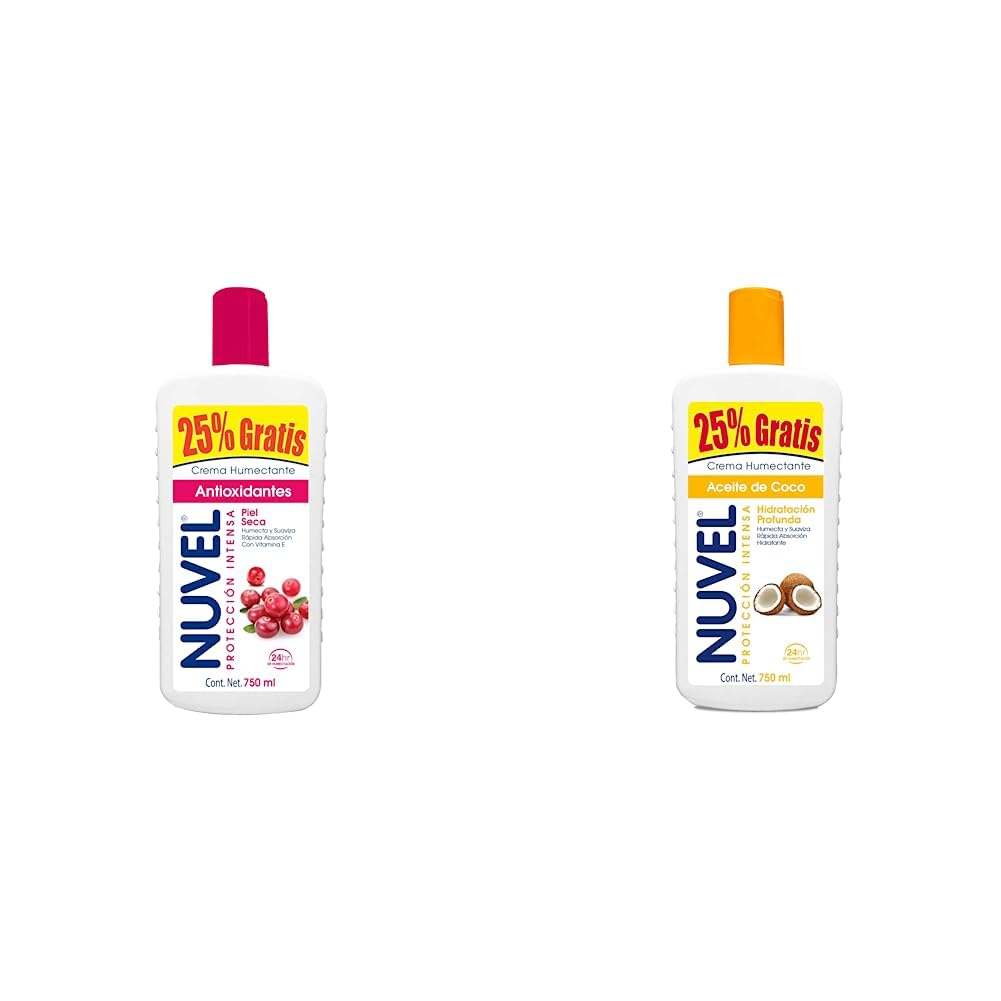 Nuvel Crema Corporal Humectante para Piel Seca, Protección Intensa y ...