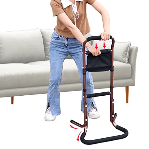 Regmics Chair Stand Assist For Seniors With Storage Pocket, Adjustable Height Cane, Bed Rails For Elderly Sit To Stand, Portable Mobility Aids #TOP3