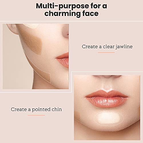 Erinde Contour Highlighter Stick With Brush -Bronzer Pen, Waterproof, Longwear Makeup(#03#04) #TOP4