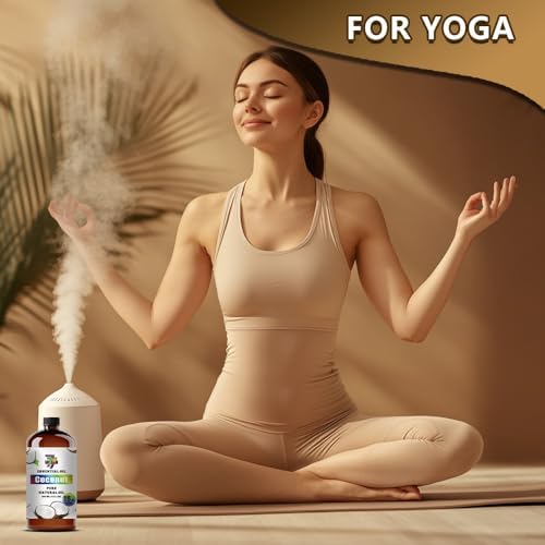 Image of Coconut Essential Oil for Diffuser Massage Home Coconut Oil 16 fl oz