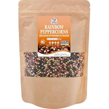 52USA Rainbow Peppercorns, 12oz, Peppercorn for Grinder Refill, Whole White Pepper corns, Red Peppercorn, Black Peppercorns, Mixed Peppercorns, Rainbow Pepper Mix