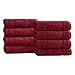 Superior Luxurious Soft Hotel & Spa Quality Hand Towel Set of 8, Made of 100% Premium Long-Staple Combed Cotton - Burgundy, 16" x 30" each