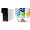 Express Water ROC001 UV Countertop Reverse Osmosis Water Filter System with Replacement Filter Set - 5 Stage RO Filtration and UV Purification