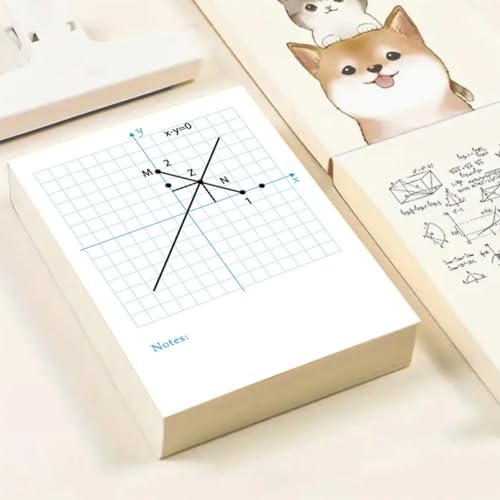 Cuaderno de papel cuadriculado GLEAVI para llevar a la escuela y resolver gráficas de matemáticas 6