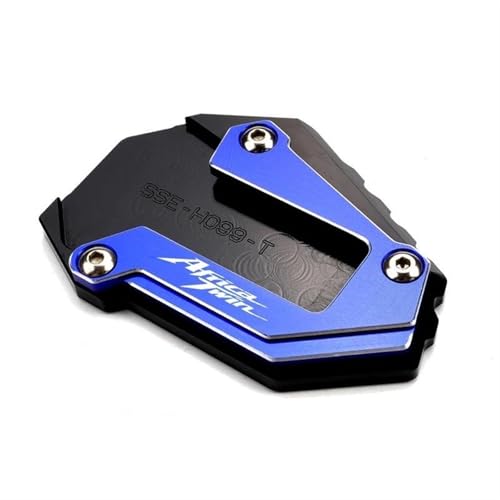 SYMWBD Almohadilla De Soporte para Pata De Cabra De Motocicleta para HO&NDA Africa Twin 1100 CRF1100L CRF 1100 L 2023 2022 2021 2020 Placa De Pie De Extensión Placa de pie CNC(Azul)