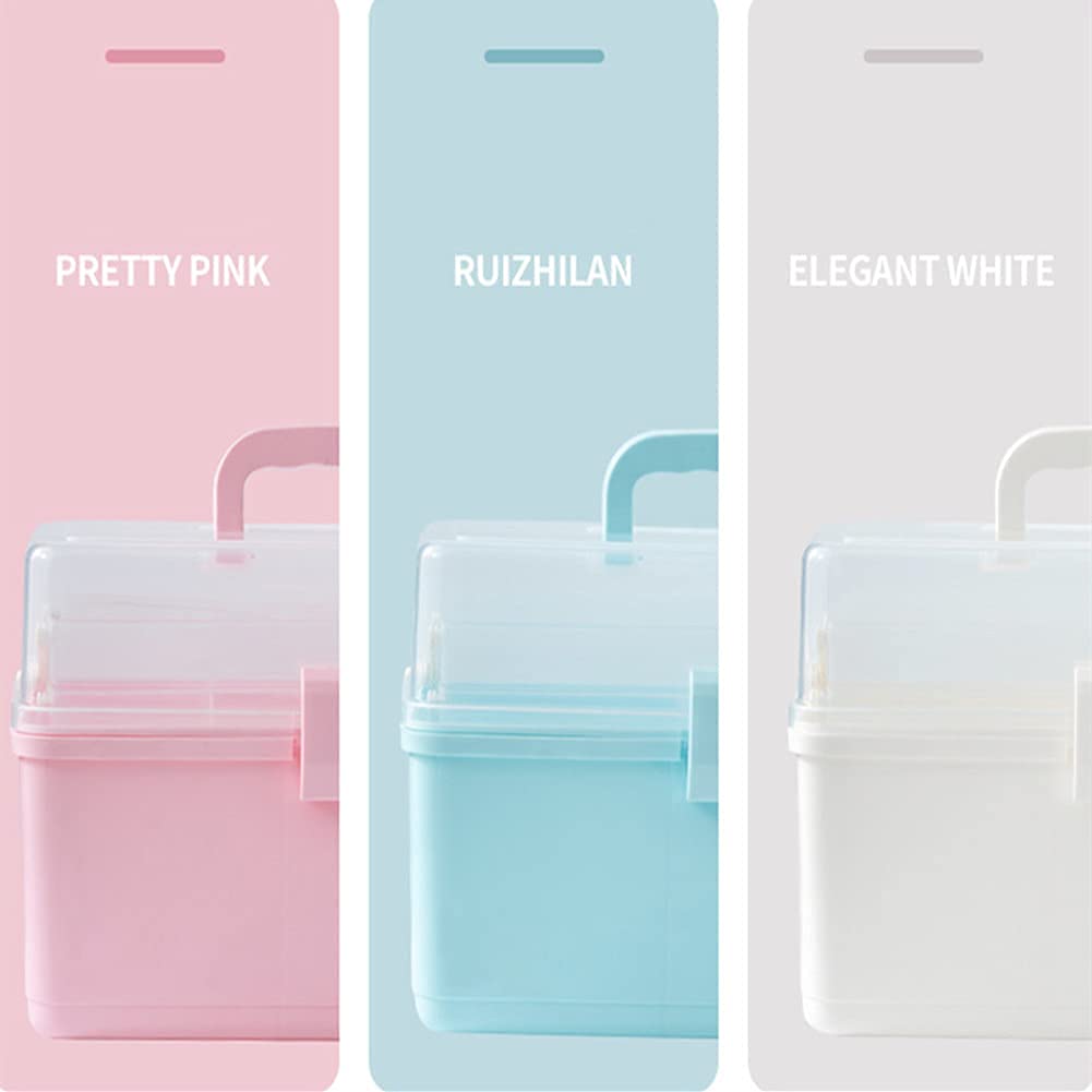 Botiquín De Primeros Auxilios Médico for El Hogar Caja Almacenamiento Organizador con Compartimentos Botiquines Blanco,s,Botiquín de Primeros Auxilios(Pink,S)