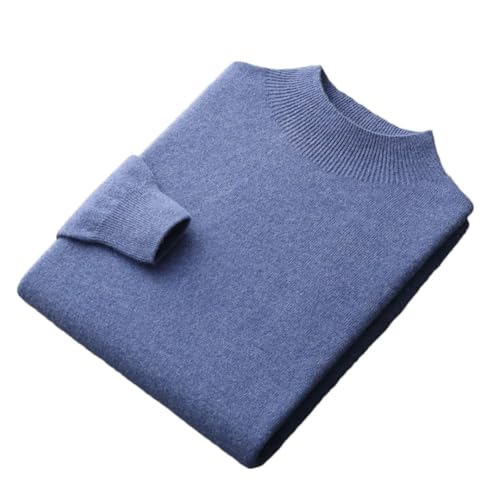 Men's Sweater Turtleneck Knitted Long Sleeve Pullover Basic Solid Color Top