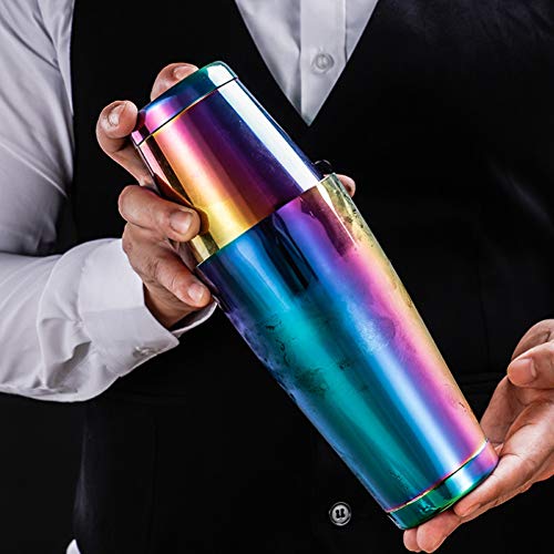 Shaker mélangeur Boston en acier coloré étanche - 8