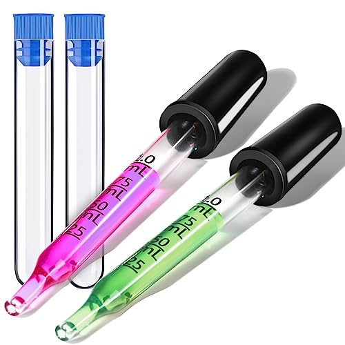 Teenitor TZS-023 2Pack Eye Dropper Pipettes Dropper 1Ml Glass Droppers Pipette cover