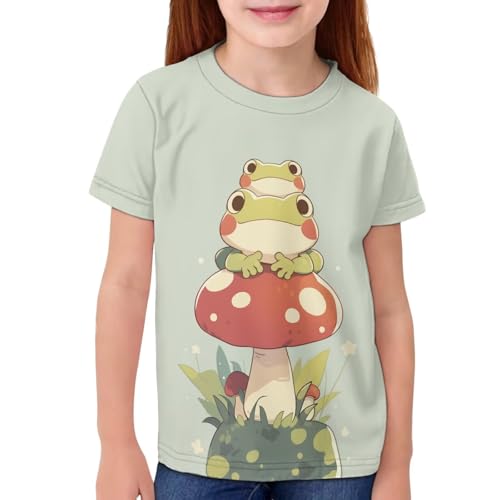 Image of WELLFLYHOM Kids Tshirts Girls Boys Short Sleeve Crewneck Tees Shirts Casual Sport Pullover Tops Size 3-16 Years