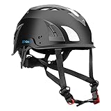ipoob Adult Safety Hiking Climbing Caving Work Helmet (Large, Black)