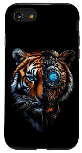 �ʔ����Ճ��{�b�g�Z�p�T�C�{�[�OAI�Ճ��{�b�g���� Tiger Robot Tech �X�}�z�P�[�X iPhone SE (2020) / 7 / 8 �p