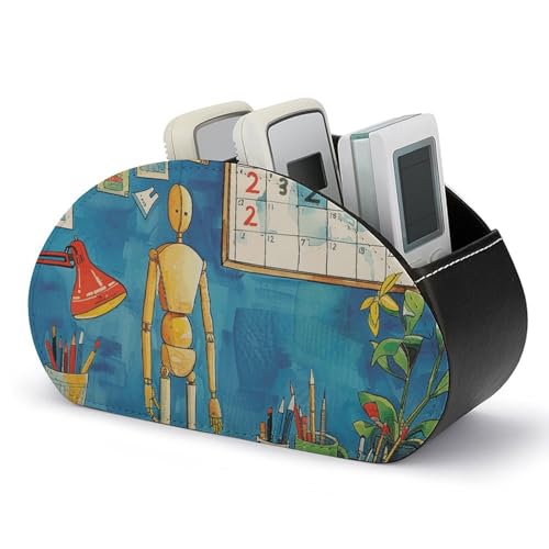 Boîte de rangement de télécommandes et pinceaux pour table basse chic - 2