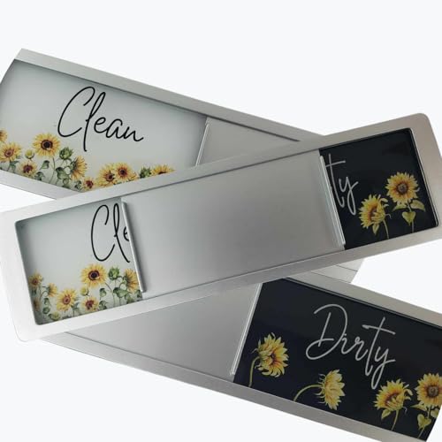 Imán decorativo para lavavajillas con diseño de girasol miniatura 3