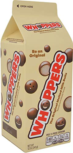 Whoppers Malted Milk Balls, 12 oz Cartons (Pack of 2)