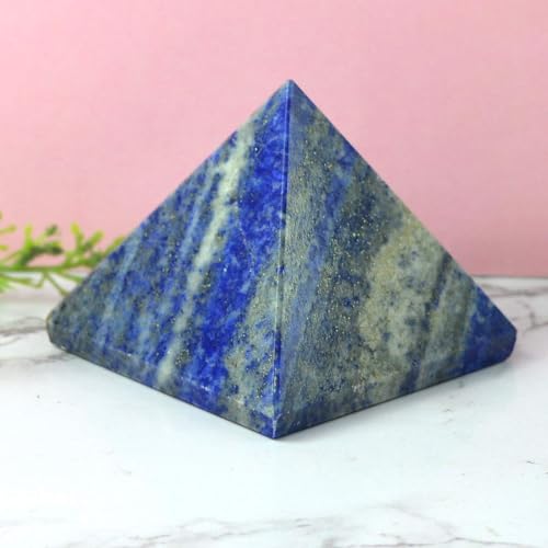Pyramide en cristal lapis lazuli de qualité supérieure sculptée avec précision - 4