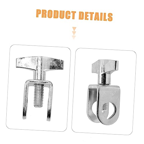 Hemoton 5pcs Adjustable Cowbell Clamp Holder para montaje de batería con soporte para instrumentos de percusión miniatura 3