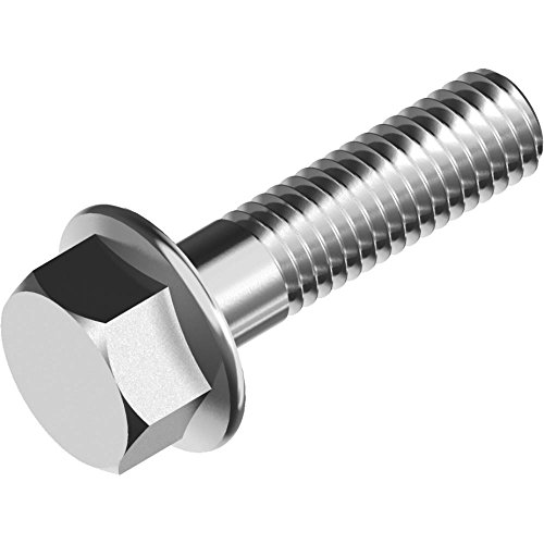 Vis six pans DIN 6921 inox A2 M4 x 40 embase bride vis à embase hexagonale lot 200 - 2