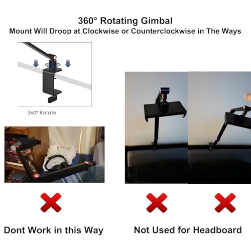 Tablet Stand Holder for ipad,Portable Monitor Stand Holder 15.6''Max,Desk Mount with 360°Rotate Base,Fits for 4.7-12.9" Max Phone,Kindle,Fire HD,Nintendo Switch by Purboah - Image 2