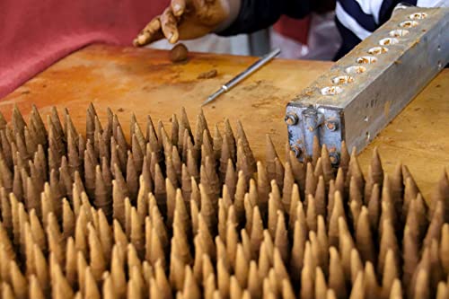 Pure Nag Champa 120 Incense Cones Bulk Pack - Intense Burst of Incense Smoke and Easier Ash Clean-Up Than Sticks