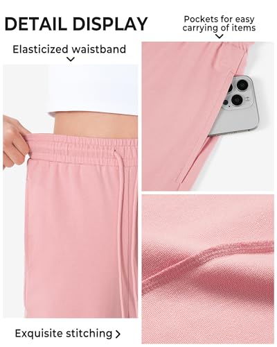 Image of BOOPH Girls Sweatpants Kids Cotton Drawstring Joggers Teen Athletic Pants | Girls Uniformt Pant with Pockets for 7-14Y