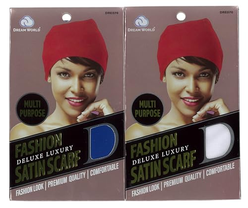 Dream World Women Multi Purpose Fashion Satin Scarf Assorted Colors 12 Scarf2