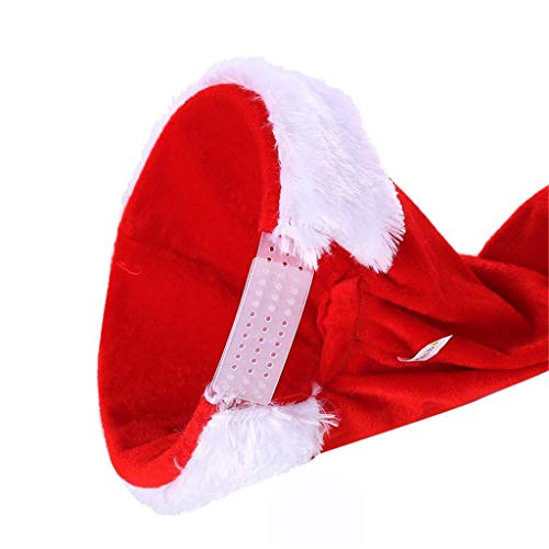 Christmas Santa Hat Adjustable Hat For Child Funny Shaking Dancing Singing Santa Cap Xmas Party Props New Year Holiday Decoration Musical Christmas Cap (red - Image 4