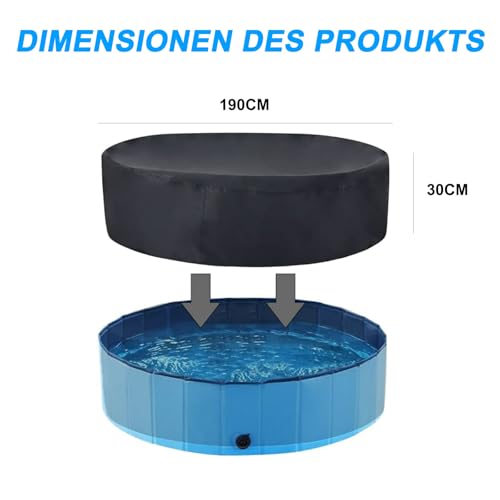 Bâche de piscine circulaire pliable résistante aux UV pour bassin
