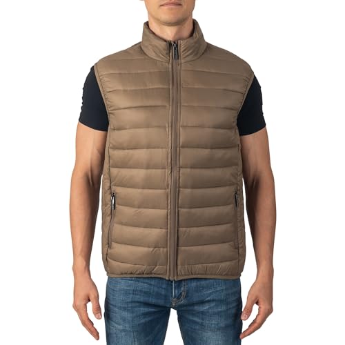 Alpine Swiss Clark Mens Puffer Vest Down Alternative Water Resistant Packable Outerwear Zip Up Pockets Warm Versatile Layer TPE 2XL