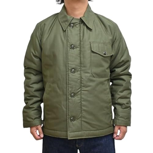 [�o�Y���N�\���Y] BR14956 Type �f�b�L A-2 �t���C�g�W���P�b�g �~���^���[�W���P�b�g BUZZ RICKSON MFG. CO. (JP, �A���t�@�x�b�g, L, �I���[�u�g���u)