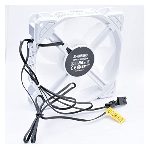 HAZEK RWF0041 31-006669 12cm 120mm Fan 120x120x25mm DC12V 0.225A 4pin H150i RGB Cooling Fan for Water Cooling Catholic