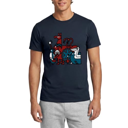 Image of Penscynor Wildlife Park Men's T-Shirt Navy