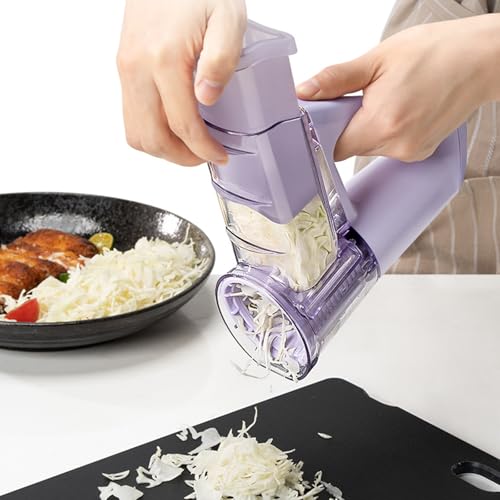 Electric Vegetable Slicer - Cordless Chopper with 3 Blades, Ideal Kitchen Tool for Onions, Cucumbers, Potatoes, Carrots, Garlic