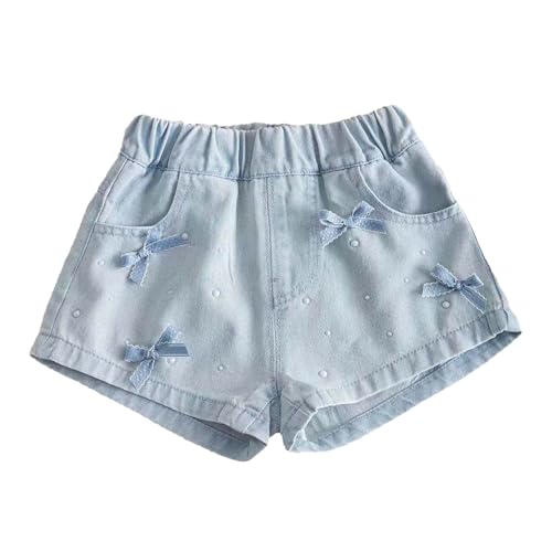 Short en jean fille coupe ample décontractée pour l'été
