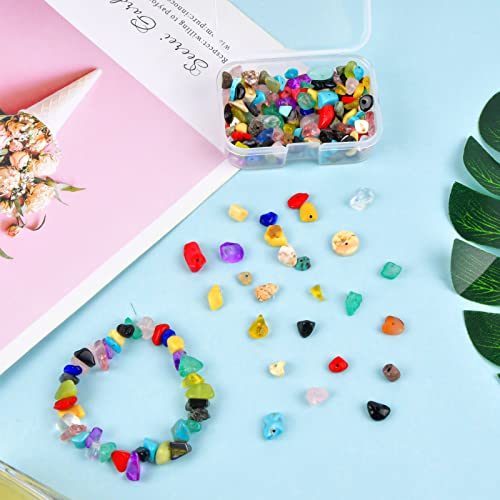 200 Pezzi Perline Pietra Irregolari, 4-8 mm