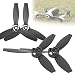 Dilwe RC Drone Propeller Blade Drone Accessories, 4 Pcs RC Quadcopter Propeller Blade Upgrade Parts Compatible with Bebop 2 Drone(ype A (4pcs Black))