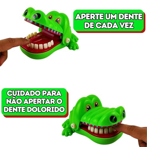 Jogo Crocodilo Morde Dedo brinquedo Infantil jacaré Grande