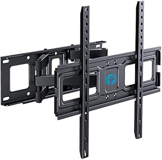 Pipishell TV Wall Bracket for 26-55 Inch TVs, Swivels Tilts Full Motion TV mount for LED LCD OLED Flat Curved TV, Max VESA 400x400mm hold Up to 45kg