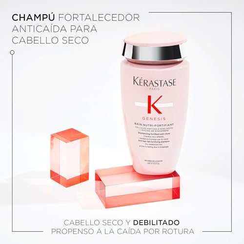 Kérastase Genesis, Champú Fortificante, Anticaída y Anti Rotura, Para Pelo Débil y Seco, Bain Nutri-Fortifiant, 250 ml - imagen 2