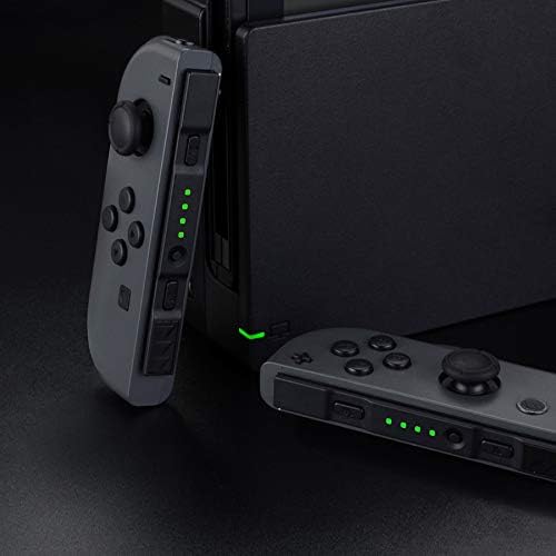 eXtremeRate Firefly LED Tuning Kit dla Nintendo Switch Joycons Dock NS Joycon SL SR Buttons Ribbon Flex Cable Indicate Power LED - Czysta Zieleń (Joycons Dock Nie Jest Dołączony)