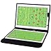 GRASSCALM サッカー コーチングボード 作戦ボード 折り畳み 持ち運びに便利 イレイザー蓋のマグネット黒ペン付き 戦略指導 戦術ボード 作戦板 フルコート ハーフコート 打合せ