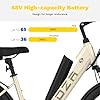 ZDZA Electric Bike for Adults 26'', 1200W Peak Motor, Up to 65 Mi Range E Bikes for Adults with 7-Speed, 48V Removable Battery, Front Suspension, Adult Electric Bicycles for Commute Beach Snow Womens #2