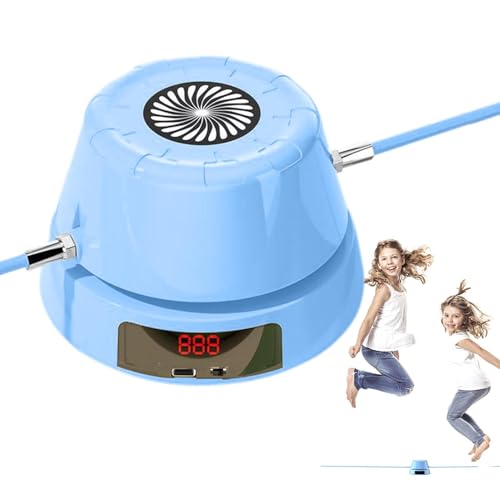Automatic Jump Rope Machine,Smart LED Rope Skipping Machine Rechargeable | Automatic Person Interaction Skipping Rope Jumping Rope Machine for Gym Party Home